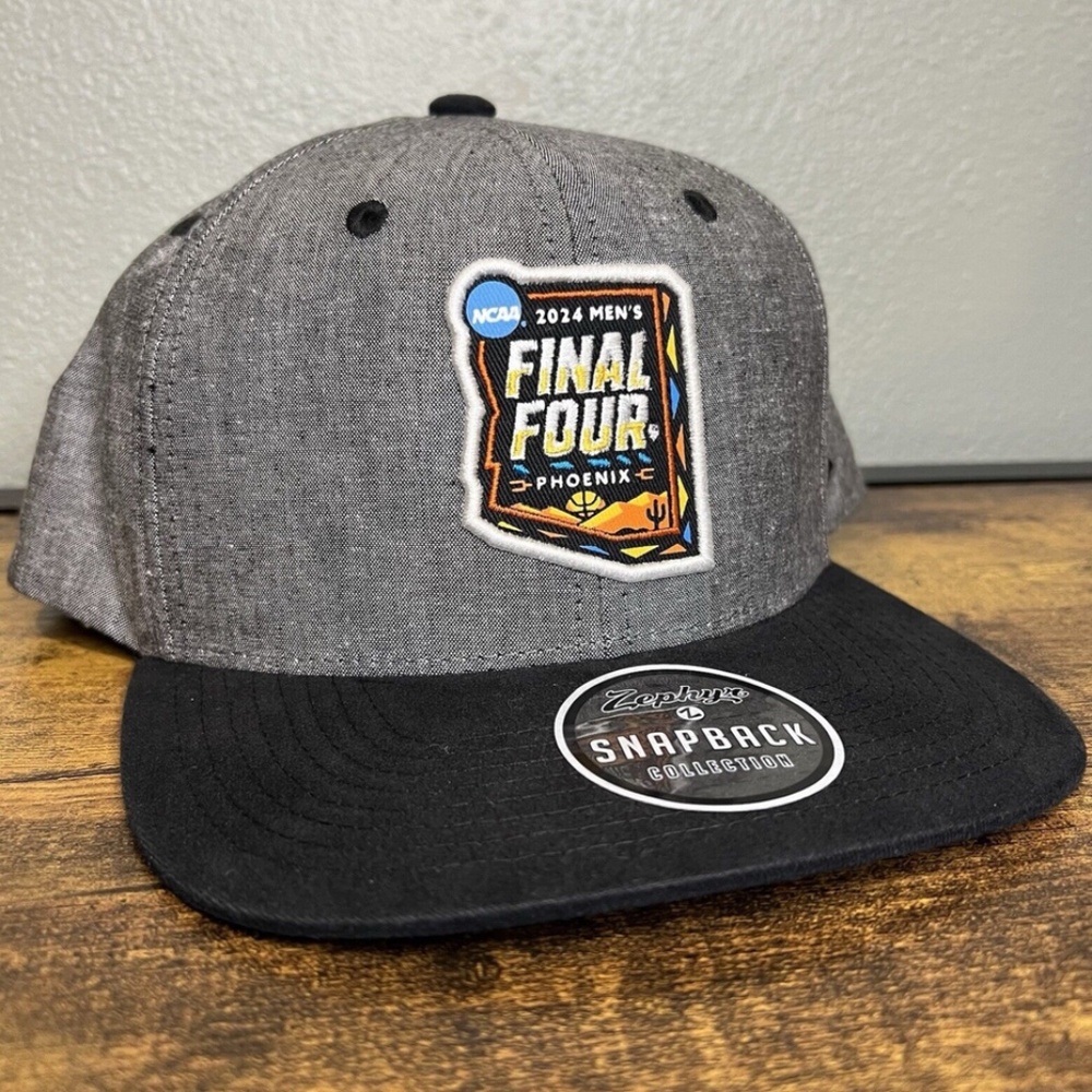 NCAA MEN'S 2024 PHOENIX BASKETBALL FINAL FOUR ZEPHYR SNAPBACK ADJUSTABLE HAT NEW
